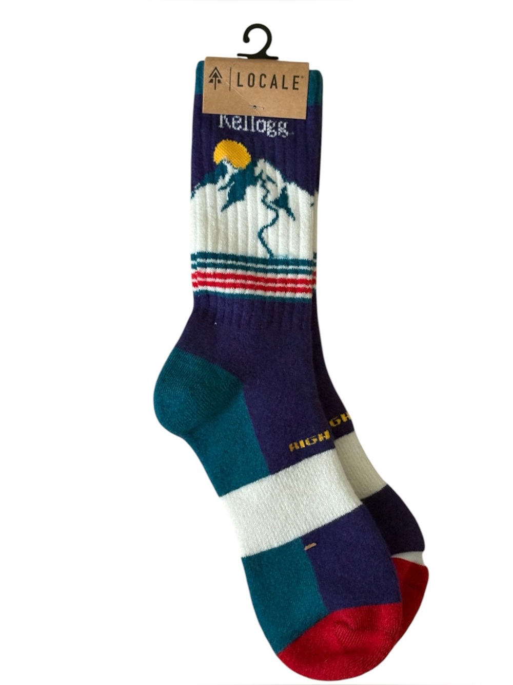 Locale Kellogg Mountain PA Womens NWT NEW Size Medium Socks Hiking Skiing